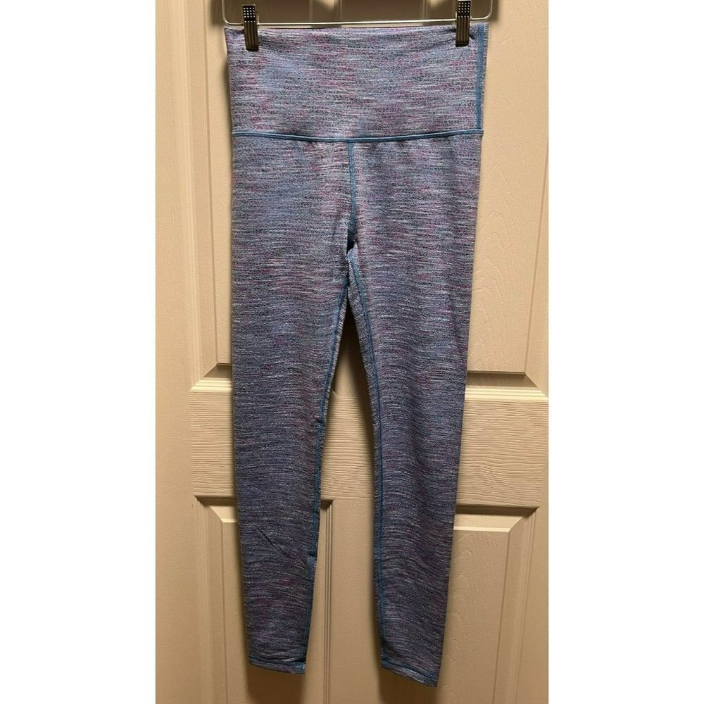 Ivivva by Lululemon | High Rise Full Length Leggings Blue‎ Pink Purple Sz 14